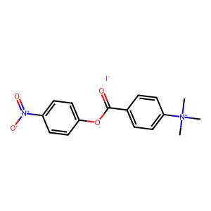 (4-Carboxyphenyl)trimethylammonium 4-nitrophenyl ester structure