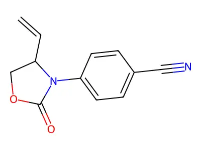 4-(4-Ethenyl-2-oxo-1,3-oxazolidin-3-yl)benzonitrile structure