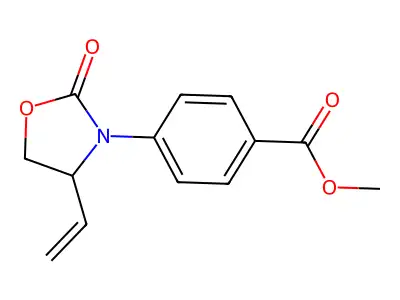 Methyl 4-(4-ethenyl-2-oxo-1,3-oxazolidin-3-yl)benzoate structure