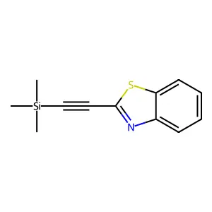 Benzothiazole, 2-[(trimethylsilyl)ethynyl]- structure