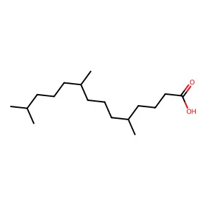 5,9,13-Trimethyltetradecanoic acid structure