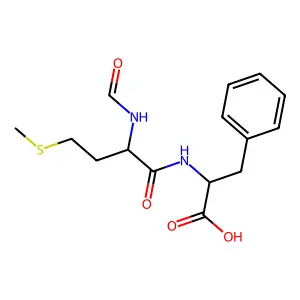 N-甲酰甲硫氨酰苯丙氨酸 structure