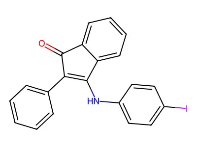3-((4-Iodophenyl)amino)-2-phenylinden-1-one structure