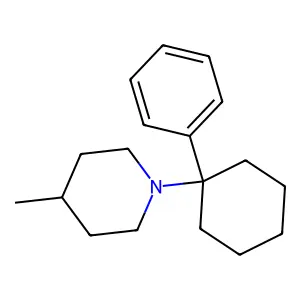 1-(1-Phenylcyclohexyl)-4-methylpiperidine structure