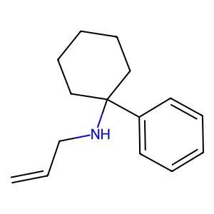 Cyclohexylamine, N-allyl-1-phenyl-, hydrochloride structure