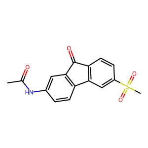n-[6-(Methylsulfonyl)-9-oxo-9h-fluoren-2-yl]acetamide structure