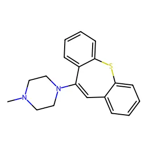 10-(4-Methylpiperazino)dibenzo(b,f)thiepin structure