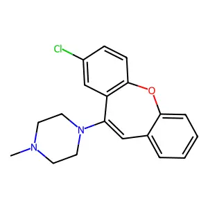 2-Chloro-11-(4-methylpiperazino)dibenz[b,f]oxepin structure