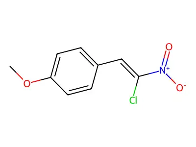Benzene, 1-(2-chloro-2-nitroethenyl)-4-methoxy- structure