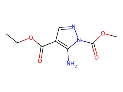 4-Ethyl 1-methyl 5-amino-1H-pyrazole-1,4-dicarboxylate structure