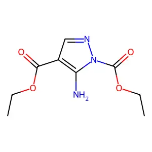 Diethyl 5-amino-1H-pyrazole-1,4-dicarboxylate structure