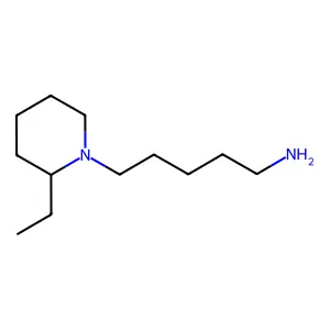 5-(2-Ethylpiperidin-1-yl)pentan-1-amine structure