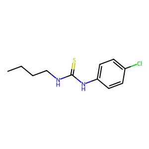 N-butyl-N'-(4-chlorophenyl)thiourea structure