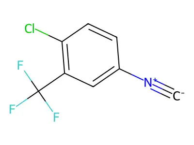 1-Chloro-4-isocyano-2-(trifluoromethyl)benzene structure