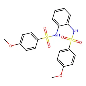 4-methoxy-N-[2-[(4-methoxyphenyl)sulfonylamino]phenyl]benzenesulfonamide structure