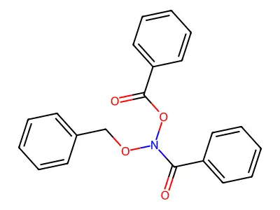 Benzamide, N-(benzoyloxy)-N-(phenylmethoxy)- structure