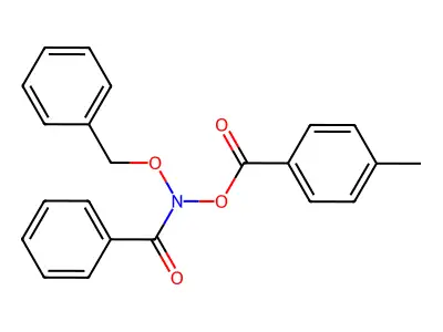 Benzamide, N-((4-methylbenzoyl)oxy)-N-(phenylmethoxy)- structure