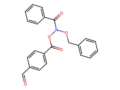 Benzamide, N-((4-formylbenzoyl)oxy)-N-(phenylmethoxy)- structure
