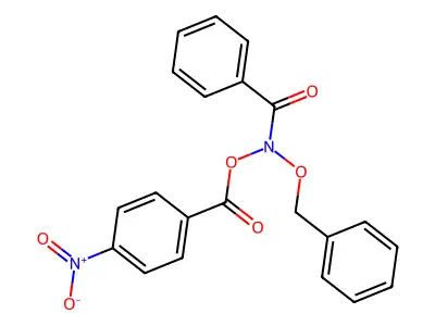 N-((4-Nitrobenzoyl)oxy)-N-(phenylmethoxy)benzamide structure