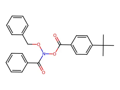 Benzamide, N-((4-(1,1-dimethylethyl)benzoyl)oxy)-N-(phenylmethoxy)- structure