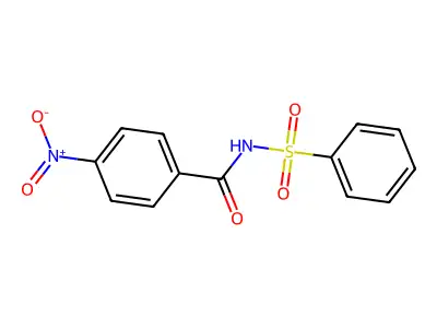 Benzamide, 4-nitro-N-(phenylsulfonyl)- structure