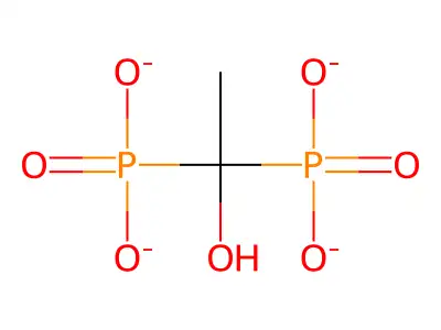 (1-Hydroxyethane-1,1-diyl)bis(phosphonate) structure