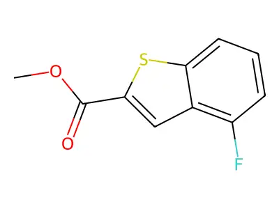 Methyl 4-fluoro-1-benzothiophene-2-carboxylate structure