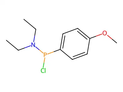 4-Methoxyphenyl(diethylamino)chlorophosphine structure