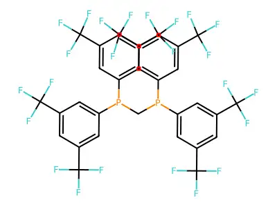 Bis[bis(3,5-ditrifluoromethylphenyl)phosphino]methane structure