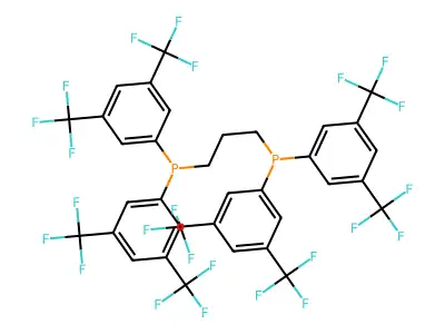 1,3-Bis[bis(3,5-ditrifluoromethylphenyl)phosphino]propane structure
