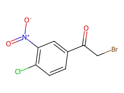 2-Bromo-1-(4-chloro-3-nitrophenyl)ethan-1-one structure