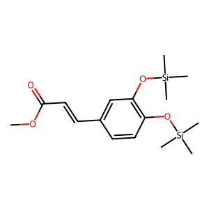 methyl 3-{3,4-bis[(trimethylsilyl)oxy]phenyl}prop-2-enoate structure