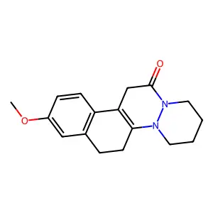 9-Methoxy-1,2,3,4,6,12-hexahydrobenzo(f)pyridazino(1,2-a)cinnolin-13(7H)-one structure