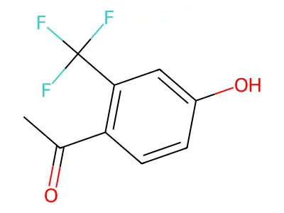 4'-Hydroxy-2'-(trifluoromethyl)acetophenone structure