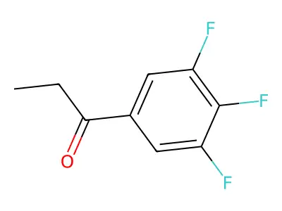 3',4',5'-Trifluoropropiophenone structure