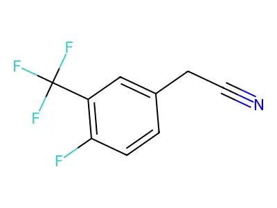 4-Fluoro-2-(trifluoromethyl)phenylacetonitrile structure