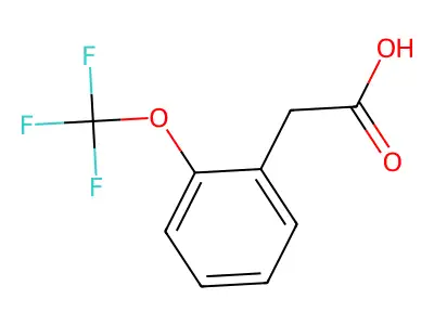 2-[2-(Trifluoromethoxy)phenyl]acetic acid structure