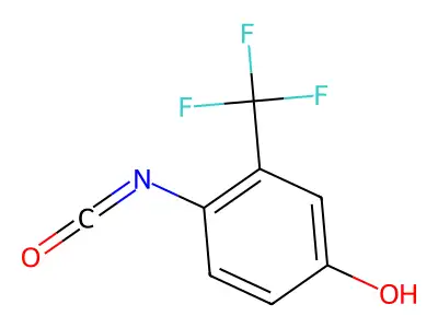4-Isocyanato-3-(trifluoromethyl)phenol structure