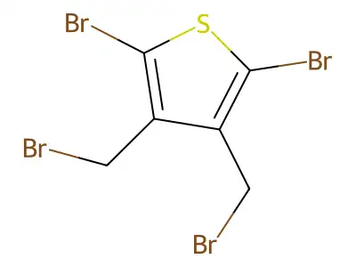 2,5-Dibromo-3,4-bis(bromomethyl)thiophene structure