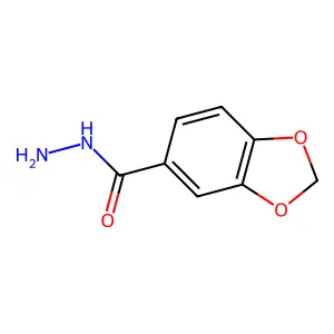 1,3-苯并二氧戊环-5-甲酰肼 structure