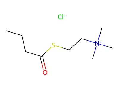 S-Butyrylthiocholine chloride structure