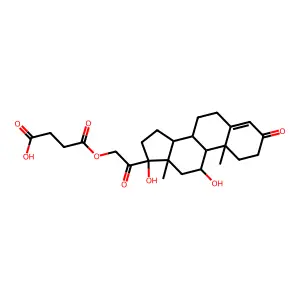 琥珀酸氢化可的松 structure