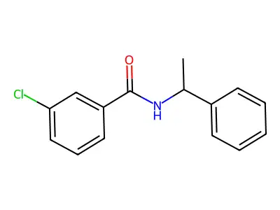 3-Chloro-N-(1-phenylethyl)benzamide structure
