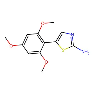5-(2,4,6-Trimethoxyphenyl)thiazol-2-amine structure