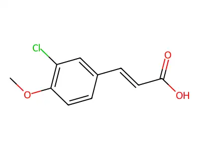 3-(3-Chloro-4-methoxyphenyl)prop-2-enoic acid structure