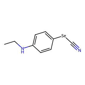 4-(Ethylamino)phenyl selenocyanate structure