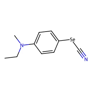 [4-[Ethyl(methyl)amino]phenyl] selenocyanate structure
