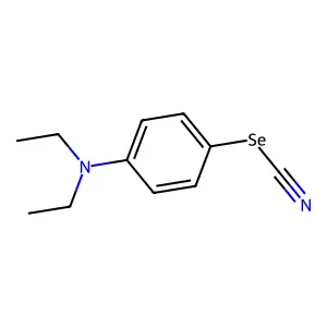 Selenocyanic acid, p-(diethylamino)phenyl ester structure