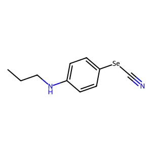 [4-(Propylamino)phenyl] selenocyanate structure