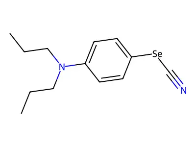 [4-(Dipropylamino)phenyl] selenocyanate structure